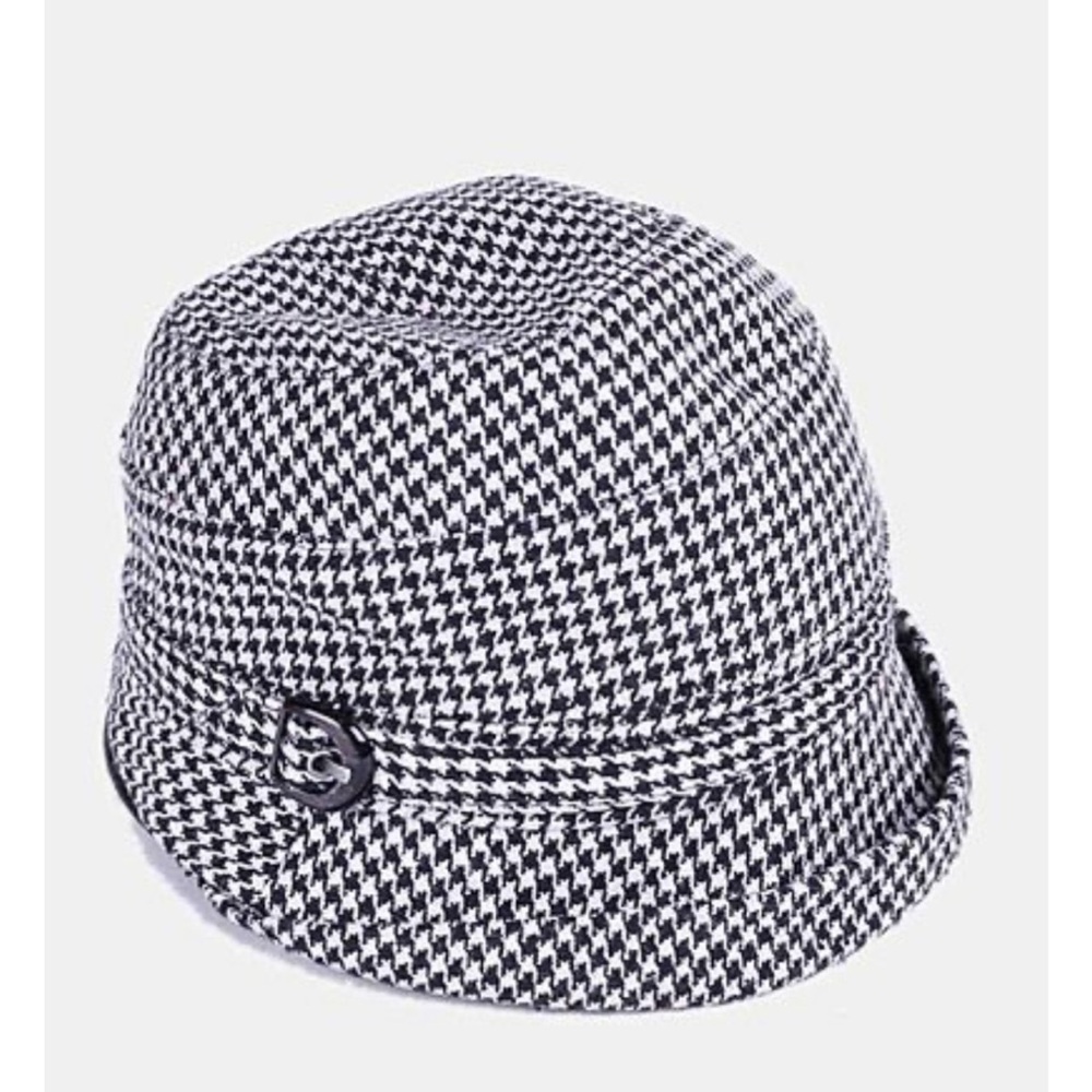 Nine West Vintage-Style Houndstooth Cloche Hat